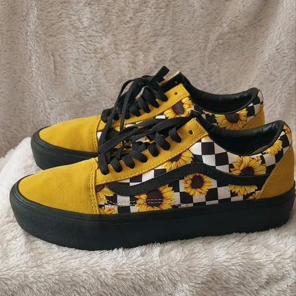 Yellow Checkerboard Platform Vans Vans Shoes Off The Wall Vans
